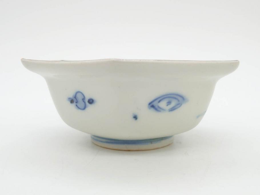 幕末〜明治 伊万里焼 4.1寸 約13cm 金襴手が見事な六角皿4枚