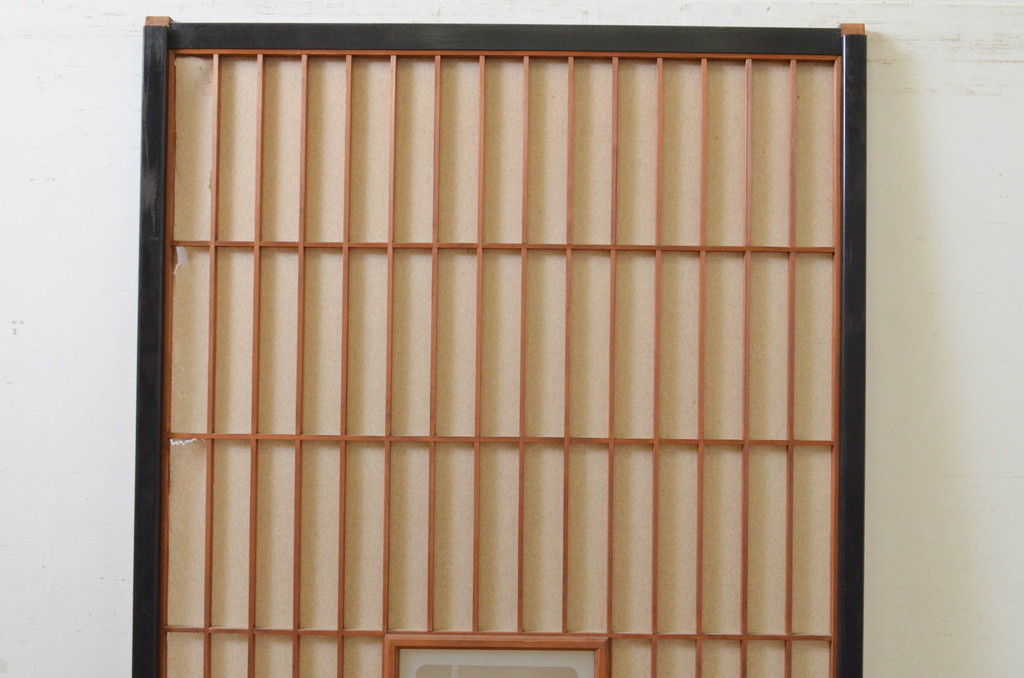 アンティーク建具　腰板欅(ケヤキ)材　和の情緒を演出する障子戸1枚(引き戸)(R-068852)