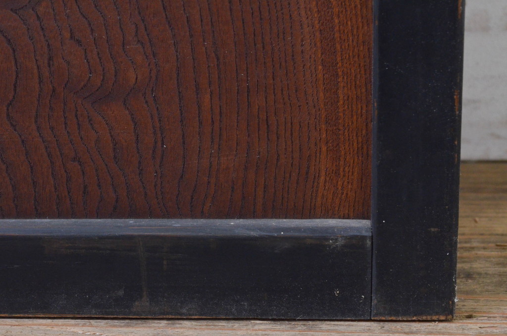 アンティーク建具　腰板欅(ケヤキ)材　和の情緒を演出する障子戸1枚(引き戸)(R-068852)