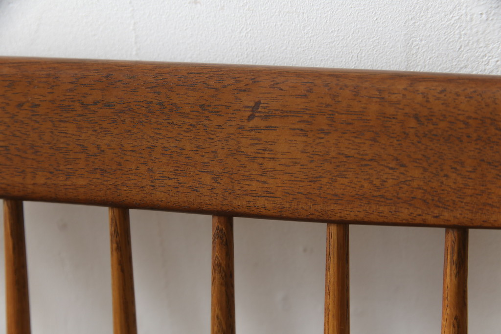和製ヴィンテージ　小田急ハルク購入　ジョージナカシマ　LOUNGE ARM(ラウンジアーム)　One Arm(ワンアーム、片肘)　CN103　当時のパンフレット付き!!モダンに洗練された右アーム付きラウンジチェア(ジョージ・ナカシマ、アームチェア、イス、椅子、板座チェア、ビンテージ)(R-076882)