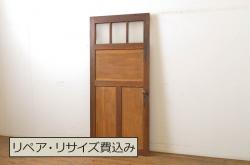 アンティーク建具　ノスタルジックな雰囲気を演出してくれるガラス戸1枚(引き戸、建具)(R-053121)