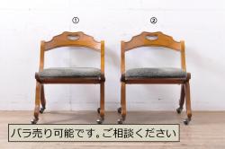 ヴィンテージ家具　イギリスビンテージ　ERCOL(アーコール)　ジュビリー(Jubilee)　グリーンのファブリックが優しげな一人掛けソファ(1)