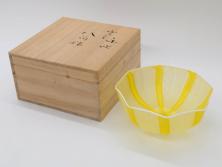 【骨董買取】ガラス工芸家　藤田喬平(Fujita Kyohei)　手吹　ヴェニス　八角鉢(ベネチアン、ヴェネチアン、ボウル、深皿)を買取ました。
