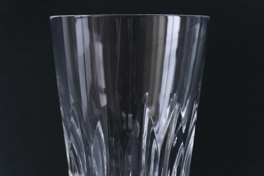 中古　Baccarat(バカラ)　アサス　ウォーターゴブレットグラス(ワイングラス、酒器、ガラス)2脚セット(1)