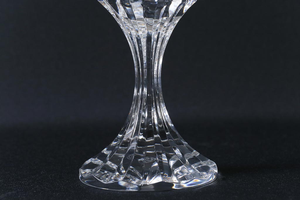 中古　Baccarat(バカラ)　アサス　ウォーターゴブレットグラス(ワイングラス、酒器、ガラス)2脚セット(1)