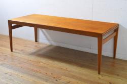【買取】デンマークビンテージ　Johannes Andersen(ヨハネス・アンダーセン)　チーク材　拡張天板付き　ローテーブルを買取りました。