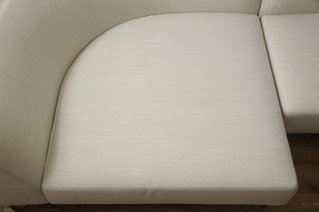 中古　超美品　arflex(アルフレックス)　VASCA(ヴァスカ)(ファブリックF3)　125DL+150R　2.5人掛けソファ(定価44万円+51万円=95万円)(2人掛けソファ、3人掛けソファ)(R-057777)