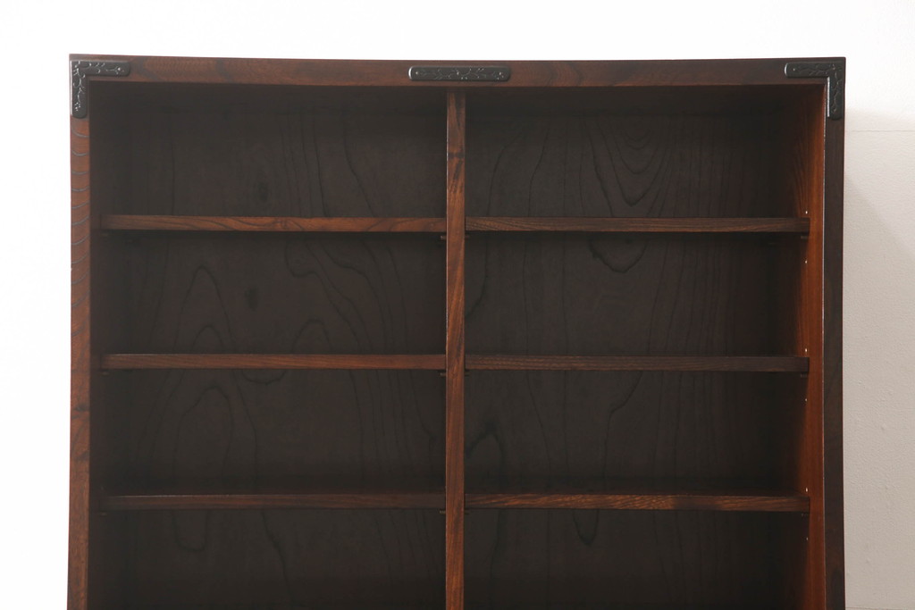 中古　美品　岩谷堂箪笥　上質な和の雰囲気を醸し出す収納棚(食器棚、カップボード、戸棚、書棚、ブックケース)(R-056747)