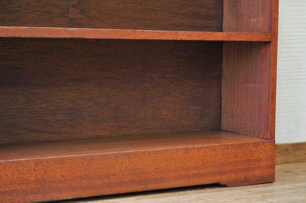 アンティーク家具　★古い木の大きな横長飾り棚