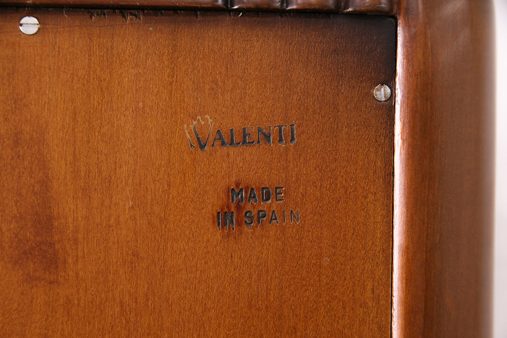 中古　美品　VAROSA VALENTI(バロッサ バレンティ)のライト付きキャビネット(カップボード、収納棚、戸棚)(定価約70万円)(R-047615)