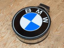 ビンテージ　レア!　BMW(ビー・エム・ダブリュー)　お部屋のアクセントになる電光看板(ヴィンテージ、ネオン、電気、電飾、ビーエム、車)(R-077930)