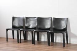 和製ビンテージ　美品　オールドカリモク　カリモク家具(karimoku)　合皮　上質なモダン空間を演出するKチェア2脚セット(1シーター、1人掛け、一人掛け、アームチェア、椅子、イス、ヴィンテージ、バラ売り可能)(R-084668)