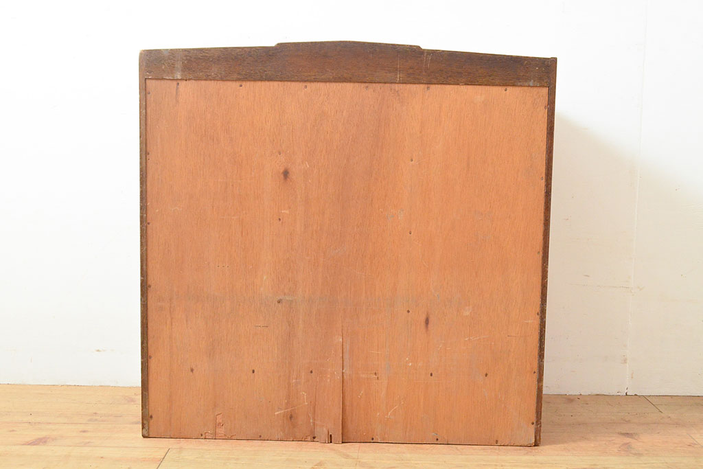 和製アンティーク　三方ナラ材　レトロな雰囲気が魅力的な書類ケース(小引き出し、小物収納、収納棚)(R-053259)