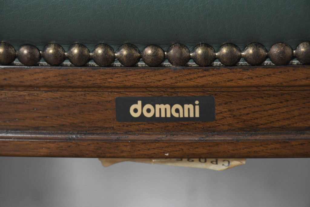中古　美品　カリモク家具　domani(ドマーニ)　QUEENS LIFE(クイーンズライフ)　本革　優美なフォルムで格調高い雰囲気漂うダイニングチェア6脚セット(アームレスチェア、椅子、イス、バラ売り可能)(現行価格約132万円)(R-084600)