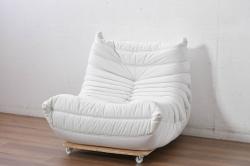中古　arflex(アルフレックス)　A SOFA(エー・ソファ)　涼しげな色合いが爽やかさを醸し出す6人掛けソファ+クッション&オットマンセット(定価約125万円)(六人掛けソファ)(R-052710)