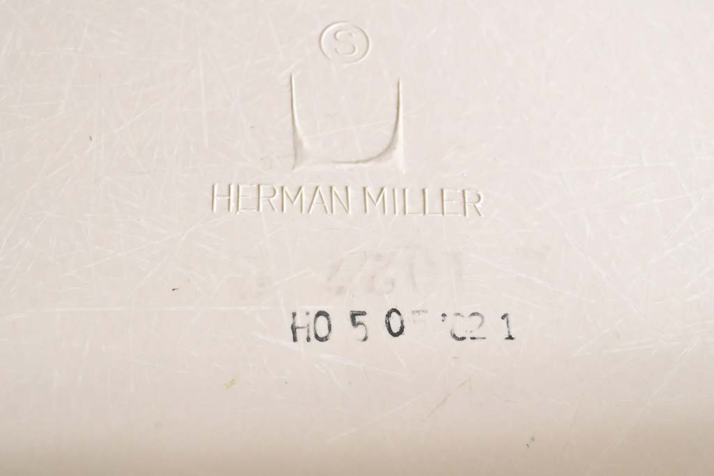 希少!　アメリカビンテージ　Hermanmiller(ハーマンミラー)　イームズシェルチェア　ロッカーベース　アップホルスター(ロッキングチェア、椅子、ヴィンテージ)(R-053365)