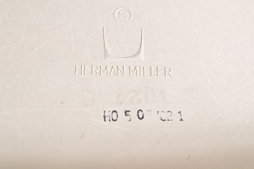 希少!　アメリカビンテージ　Hermanmiller(ハーマンミラー)　イームズシェルチェア　ロッカーベース　アップホルスター(ロッキングチェア、椅子、ヴィンテージ)(R-053365)