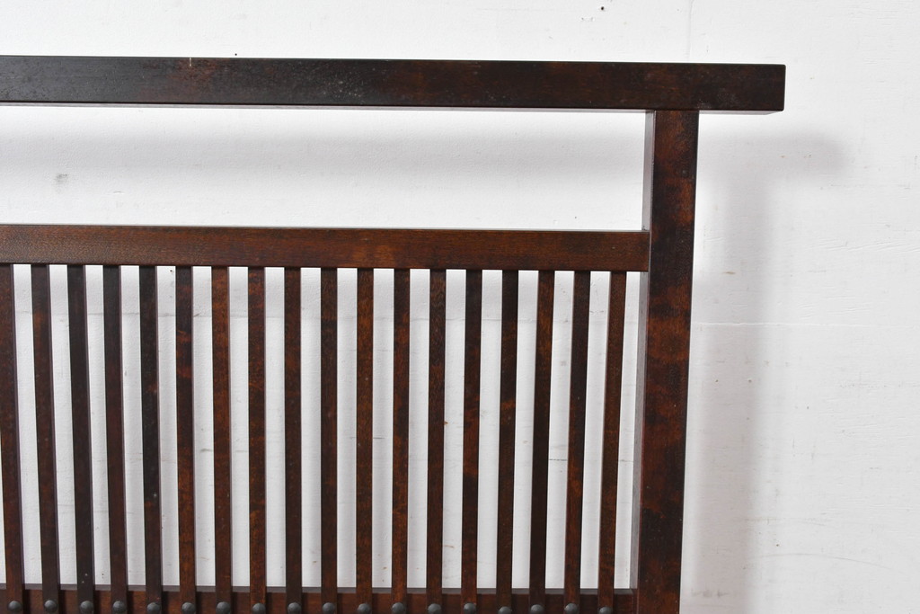 中古　美品　松本民芸家具　和の趣溢れる佇まいが魅力のC型衝立て(つい立て、衝い立て、パーテーション、間仕切り)(定価約18万円)(R-084686)