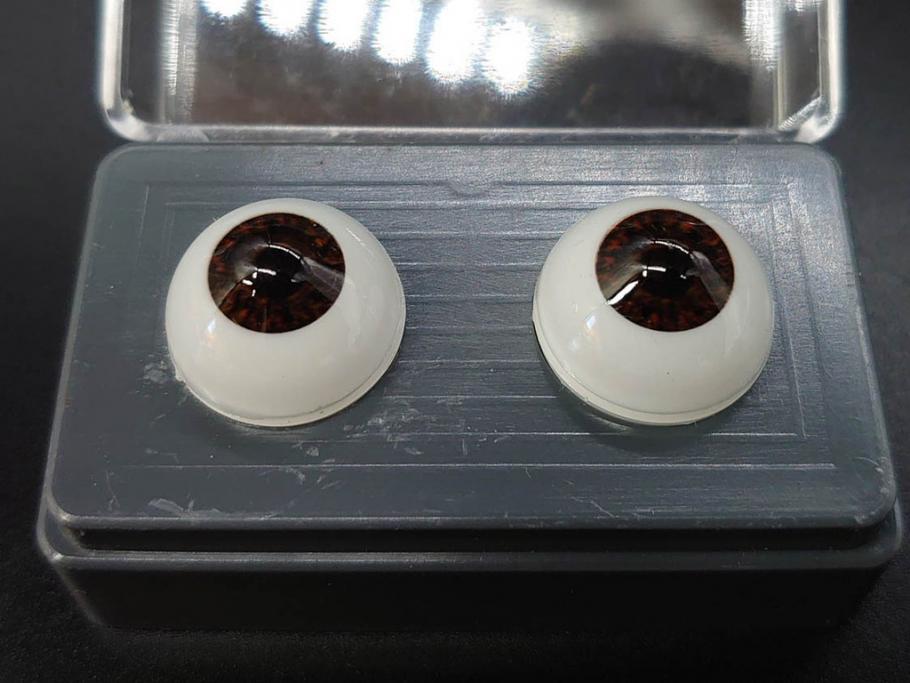 GLASTIC REALISTIC EYES　16mm　DARK BROWN/VIOLET　ドールアイ37セット(全75個)(ビスクドール、人形パーツ、グラスアイ、ガラス、目玉、瞳、創作、ハンドメイド)(R-078250)