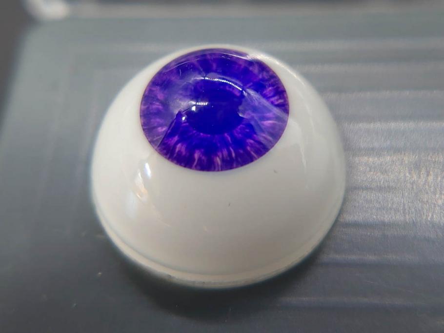 GLASTIC REALISTIC EYES　16mm　DARK BROWN/VIOLET　ドールアイ37セット(全75個)(ビスクドール、人形パーツ、グラスアイ、ガラス、目玉、瞳、創作、ハンドメイド)(R-078250)