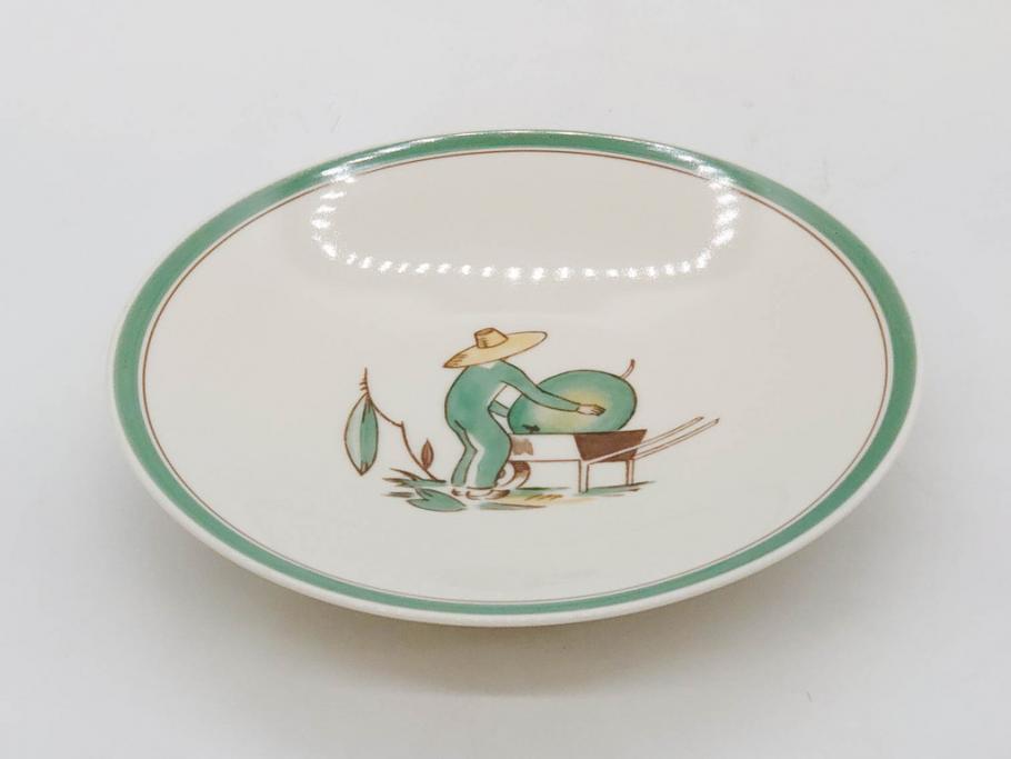 デンマーク　ROYAL COPENHAGEN(ロイヤルコペンハーゲン)　B級品　934/3481　935/3481　どんなシーンにも合わせやすいフルーツプレート2枚セット(果物モチーフ、皿、ディッシュ、洋食器)(R-078333)