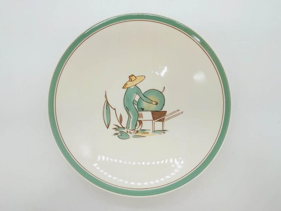 デンマーク　ROYAL COPENHAGEN(ロイヤルコペンハーゲン)　B級品　934/3481　935/3481　どんなシーンにも合わせやすいフルーツプレート2枚セット(果物モチーフ、皿、ディッシュ、洋食器)(R-078333)