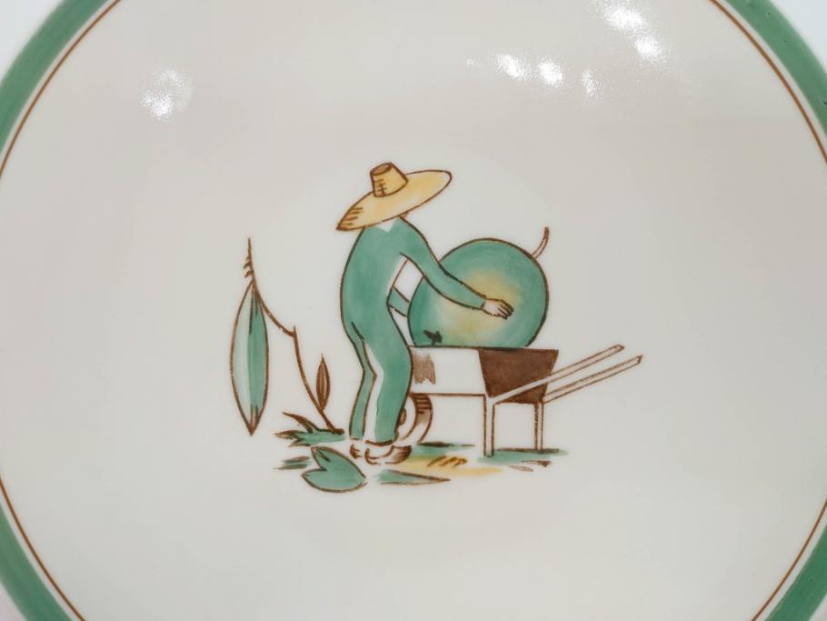 デンマーク　ROYAL COPENHAGEN(ロイヤルコペンハーゲン)　B級品　934/3481　935/3481　どんなシーンにも合わせやすいフルーツプレート2枚セット(果物モチーフ、皿、ディッシュ、洋食器)(R-078333)