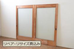 和製アンティーク　和モダンな空間づくりに活躍する万本格子戸(引き戸、障子戸)(R-048125)