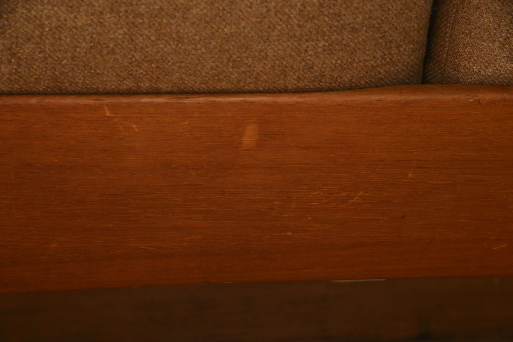 デンマークビンテージ　France&Son(フランス&サン)　Ole Wanscher(オーレ・ヴァンシャー )デザイン　Model.169　3人掛けソファ(3シートソファ、3シーター、三人掛けソファ、北欧、ヴィンテージ)(R-076496)