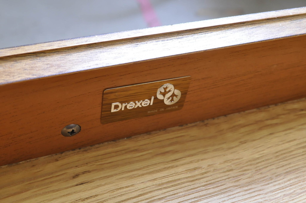 中古　DREXEL HERITAGE(ドレクセルヘリテイジ)　Triune(トライユン)　モダンクラシックなデザインが素敵なニーホールデスク(両袖デスク、机、ワークデスク、在宅用、在宅ワーク用、店舗什器)(定価約41万円)(R-068928)