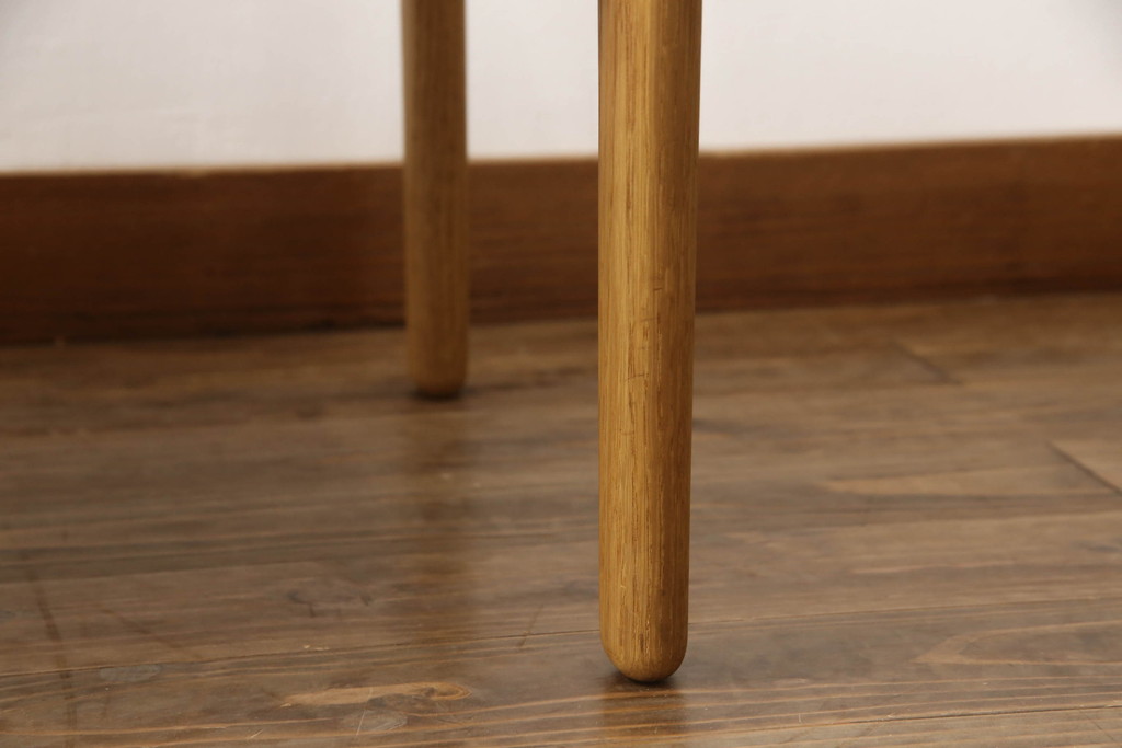 デンマークビンテージ　美品　GETAMA(ゲタマ)　Hans J Wegner(ハンス・J・ウェグナー)　GE290A　オーク材　くつろぎの空間を演出するアームチェアとオットマンのセット(椅子、イス、1P、一人掛けソファ、1人掛けソファ、フットスツール、ヴィンテージ、北欧)(R-068558)