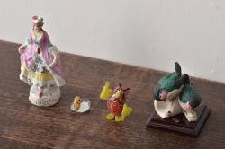 【骨董買取】イタリア　ドイツ　Richard Ginori(リチャードジノリ)　フィギュリン(クリスタルガラス、アヒル、鳥、フクロウ、sitzendorfer porzellanmanufakturの夫人)を買取りました。
