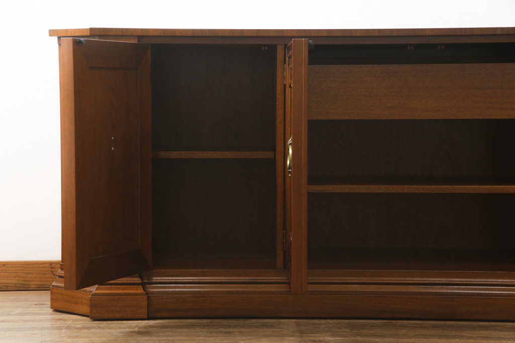 中古　美品　DREXEL HERITAGE(ドレクセルヘリテイジ)　FRANCESCA(フランチェスカ)　マホガニー　高級感あふれるクリデンザ(クレデンザ、収納棚、キャビネット、サイドボード)(定価約90万円)(R-074954)