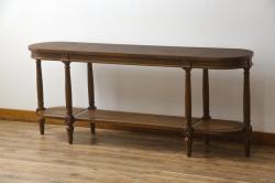 中古　DREXEL HERITAGE(ドレクセルヘリテイジ)　Grand Villa(グランドヴィラ)　上品なデザインのダイニングテーブル(エクステンションテーブル、拡張式テーブル、食卓、2人掛け、4人掛け、6人掛け)(定価約60万円)(R-062416)