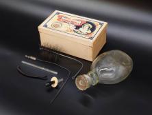 柴岡守　備前焼　手付花入(共箱付き、陶印あり、花器、作家物)(R-062280)