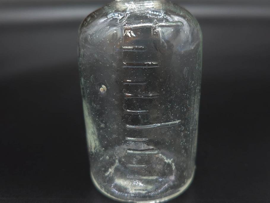 大正〜昭和初期　様々な用途に使える小瓶5個セット(気泡、ガラスビン、硝子、ボトル、薬瓶、花瓶、花入れ、花器)(R-077073)
