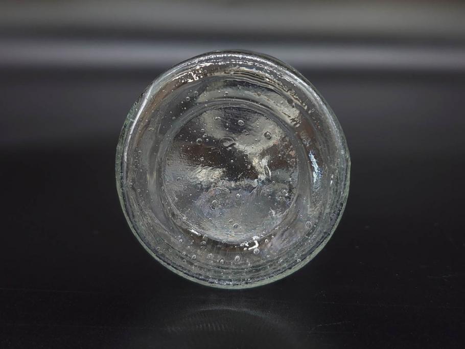 大正〜昭和初期　様々な用途に使える小瓶5個セット(気泡、ガラスビン、硝子、ボトル、薬瓶、花瓶、花入れ、花器)(R-077073)