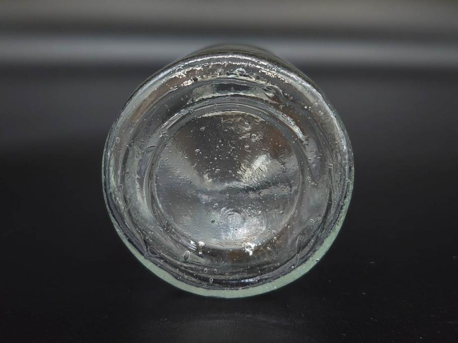 大正〜昭和初期　様々な用途に使える小瓶5個セット(気泡、ガラスビン、硝子、ボトル、薬瓶、花瓶、花入れ、花器)(R-077073)