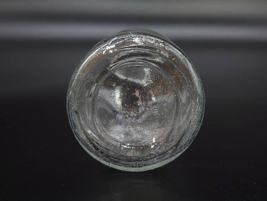 大正〜昭和初期　様々な用途に使える小瓶5個セット(気泡、ガラスビン、硝子、ボトル、薬瓶、花瓶、花入れ、花器)(R-077073)