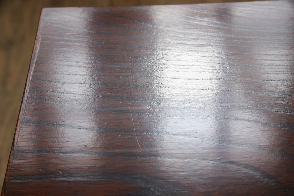中古　美品　岩谷堂箪笥　力強い杢目と黒々とした金具が高級感溢れる階段箪笥(和タンス、収納箪笥)(R-053974)