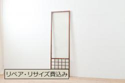 アンティーク建具　すらっとした佇まいが上品なガラス扉(ドア、建具)(R-050565)