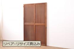 アンティーク建具　総杉材　柾目が上品な折れ戸(扉、ドア、建具)(R-050559)