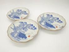 明治～大正期　輪島塗　蒔絵　木製　松竹梅　雅なお椀5客セット(金彩、松の実、花、吸物椀、木製、漆器、漆芸、金彩、和食器、蓋付き)(R-080765)