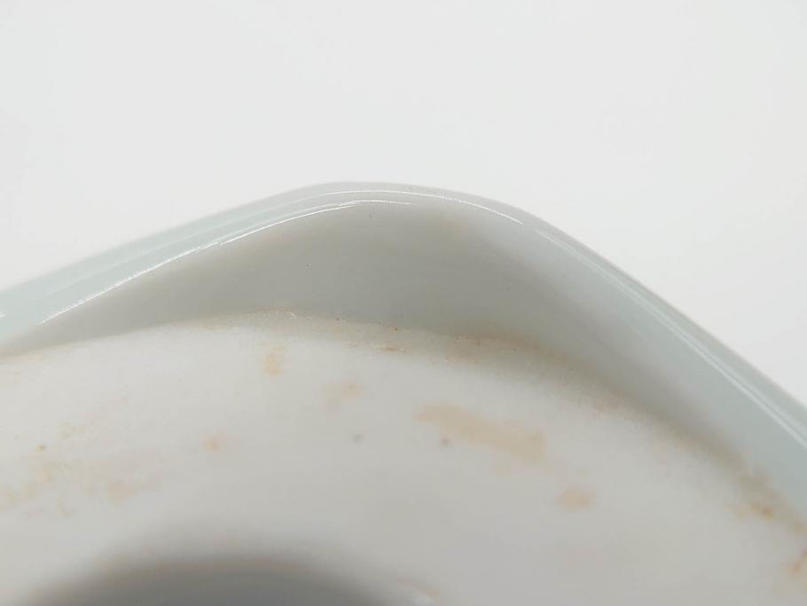 明治期?　伊万里　染付　約11cm　3.6寸　丸いフォルムがぽってりしていて可愛らしい茶碗2客セット(和食器、三寸六分)(R-071498)