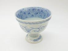 大清光緒年製　色絵染付蓋茶碗2客セット(伊万里、中国?)(R-052048)