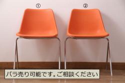 中古　美品　Hermanmiller(ハーマンミラー社)　イームズアルミナムグループ　本革　キャスター付き　洗練されたデザインが魅力的なマネジメントチェア(レザー、オフィスチェア、アームチェア、椅子)(定価約30万円)(R-027204)