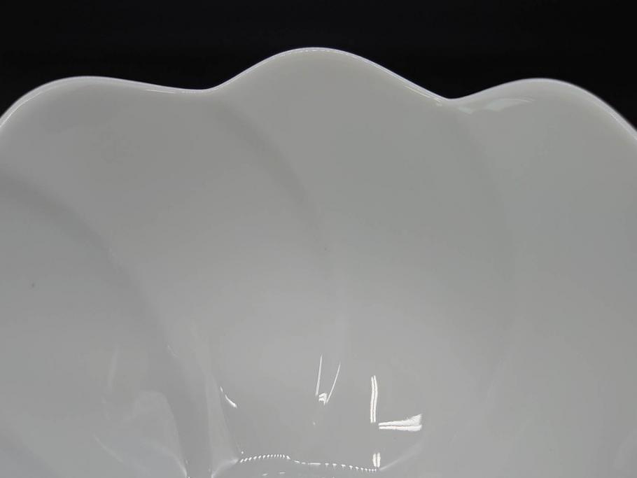 希少　ドイツ　マイセン　Meissen　透き通るような白色となめらかなデザインが素敵なボウル(洋食器)(R-071570)