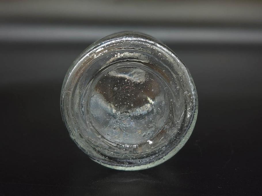 大正〜昭和初期　様々な用途に使える小瓶5個セット(気泡、ガラスビン、硝子、ボトル、薬瓶、花瓶、花入れ、花器)(R-077074)