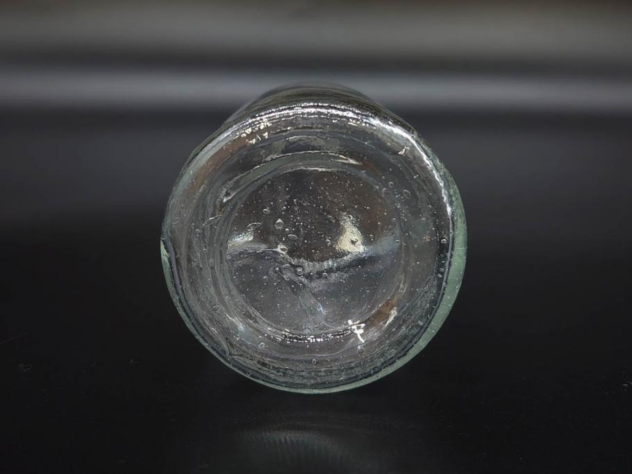 大正〜昭和初期　様々な用途に使える小瓶5個セット(気泡、ガラスビン、硝子、ボトル、薬瓶、花瓶、花入れ、花器)(R-077074)