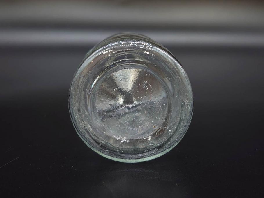 大正〜昭和初期　様々な用途に使える小瓶5個セット(気泡、ガラスビン、硝子、ボトル、薬瓶、花瓶、花入れ、花器)(R-077081)